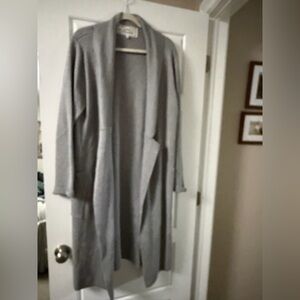 Pink Martini Heather Gray Long Cardigan
